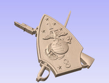 Load image into Gallery viewer, 3D Carved 1/8 Marine Corps Unit plaque
