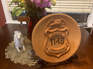 Law enforcement plaque