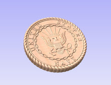 Load image into Gallery viewer, 3D Carved U.S. Navy Emblem