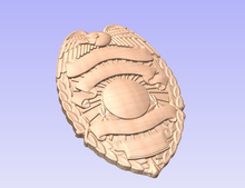 Load image into Gallery viewer, 3d Carved Police Badge Style 11