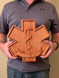 3D Carved EMT Star of Life