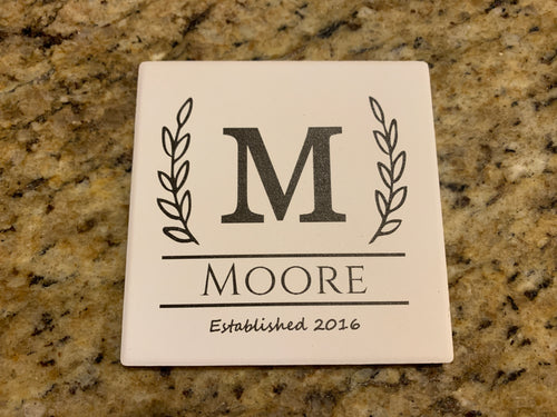 Personalized Family Coasters