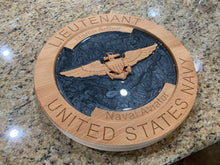 Load image into Gallery viewer, 3D Carved Round Military plaque