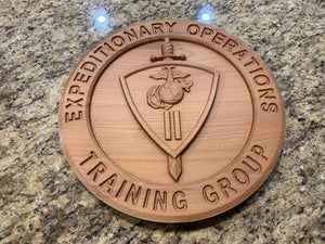 3D Carved EOTG Marine Corps Unit plaque