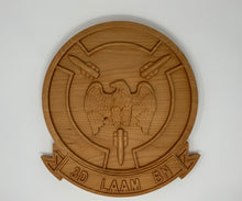 Load image into Gallery viewer, 3D Carved 3D LAAM BN Marine Corps Unit plaque