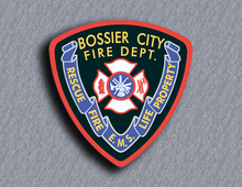 Load image into Gallery viewer, Bossier City fire department patch 3D Carved