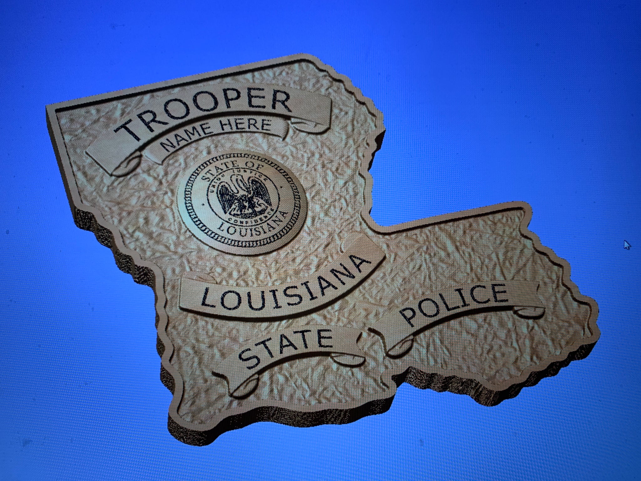Louisiana Trooper State Police Badge, Pins and Badges