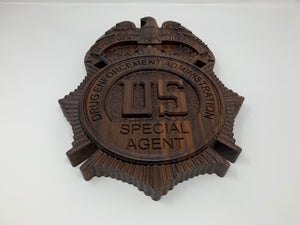3D DEA Badge Custom carving