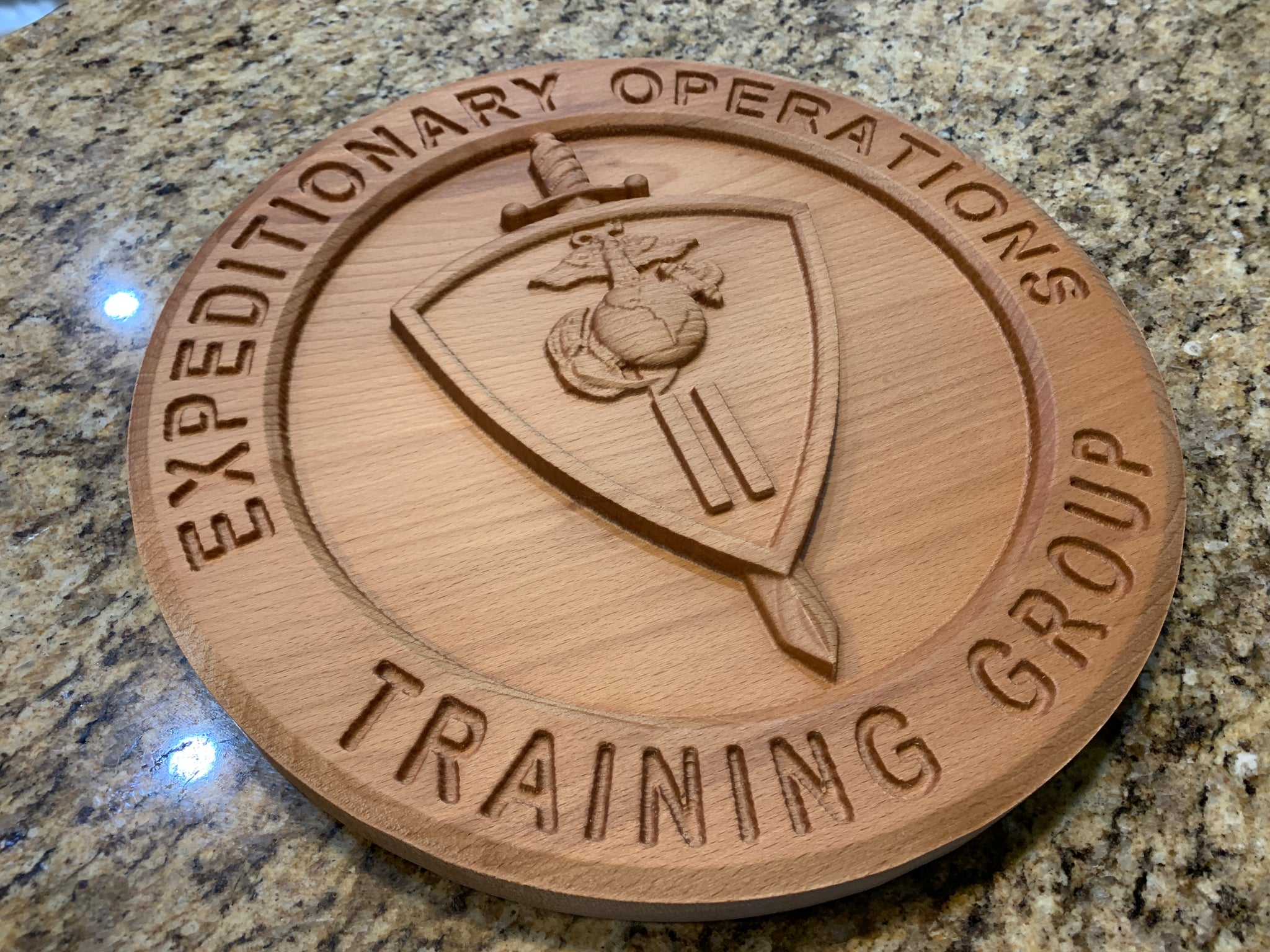 Military Carved Wood Plaques for Units & Individuals