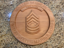 Load image into Gallery viewer, 3D Carved Round Military plaque